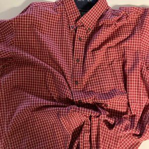 xl haggar generations button down long sleeve shirt